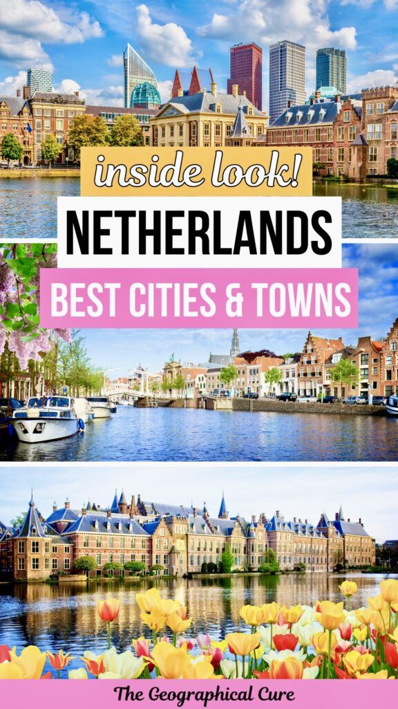 Pinterest pin graphic for best places to visit in the Netherlands