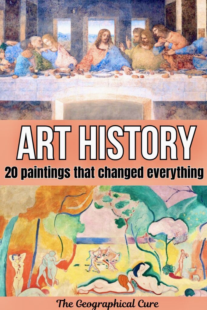 Pinterest pin graphic for art that changed art history
