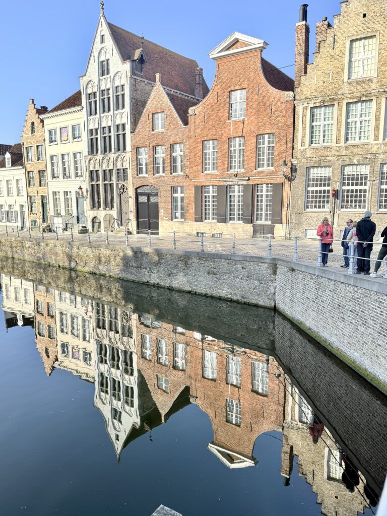 Flemish houses on a canal