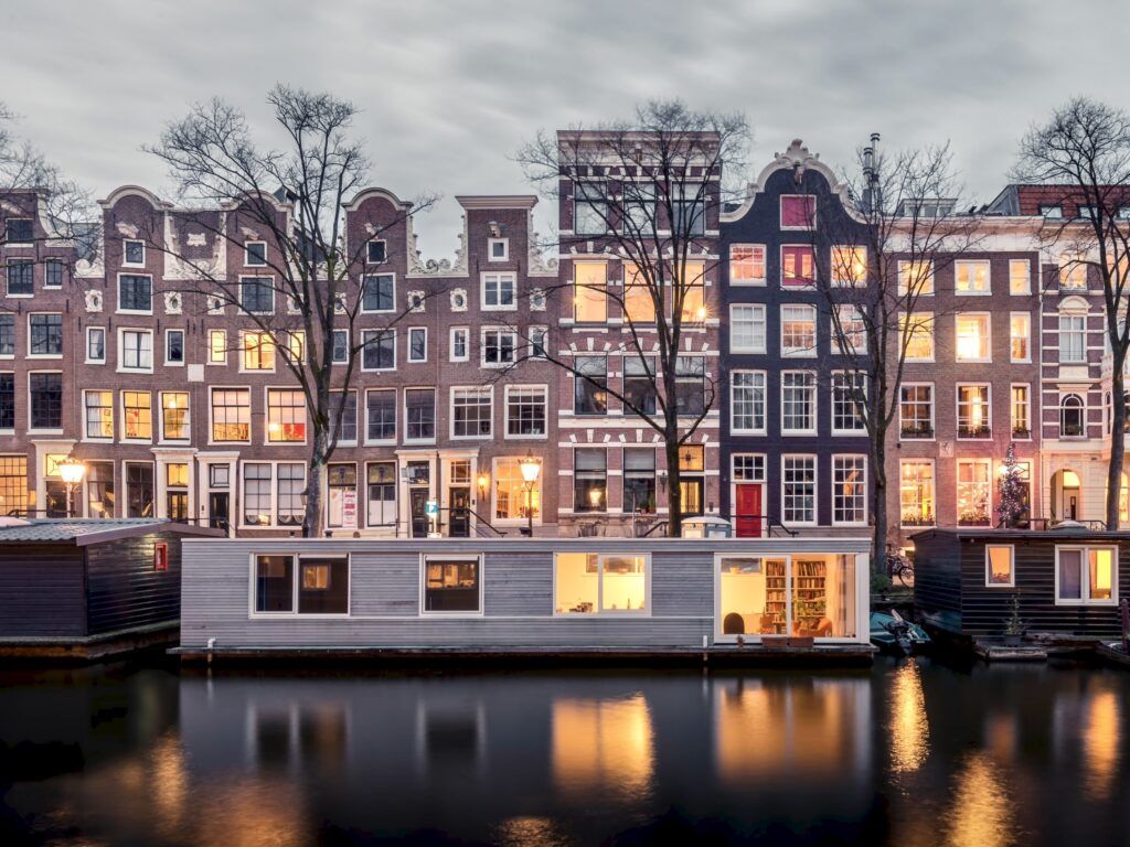 gabled houses in Amsterdam