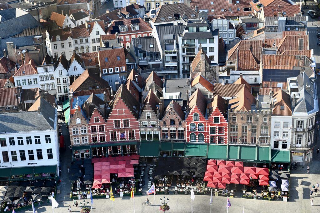 view of Bruges from the Belfrey
