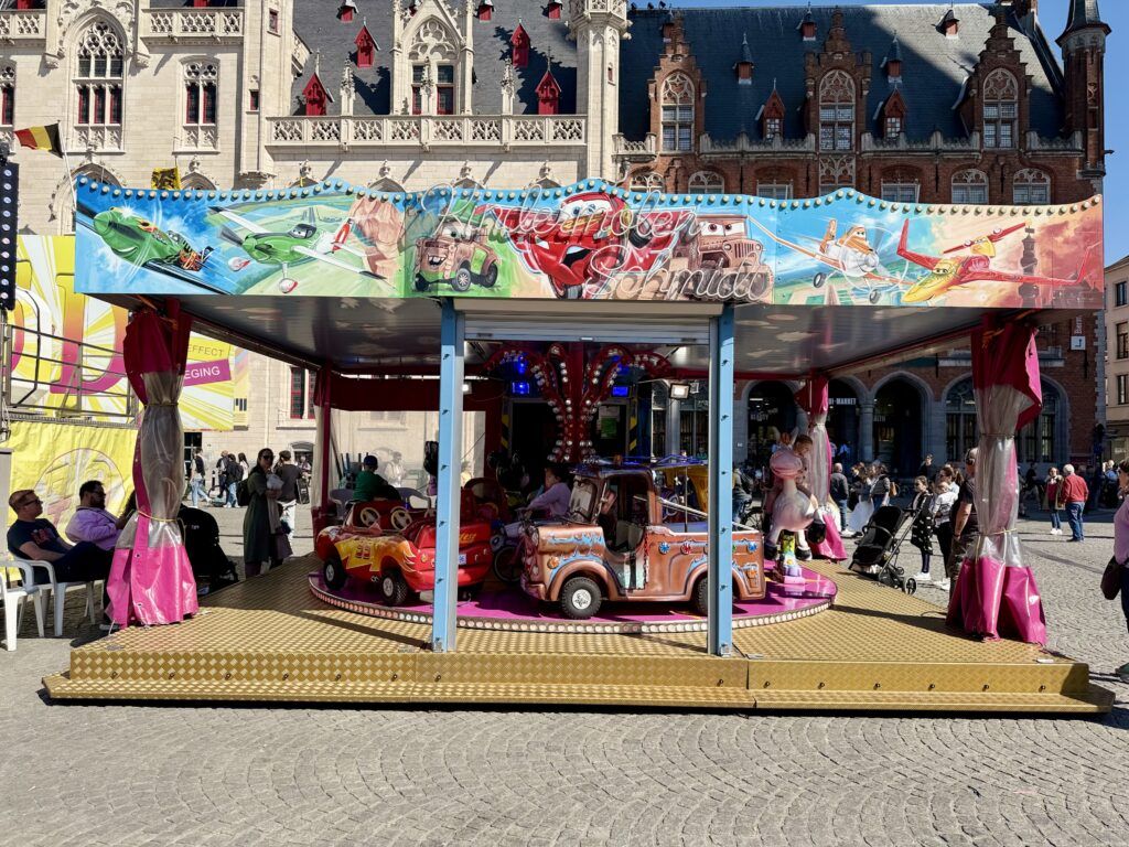 carousel in the Burg Square on weekends