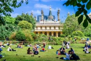 Bright with the Royal Pavilion in the background