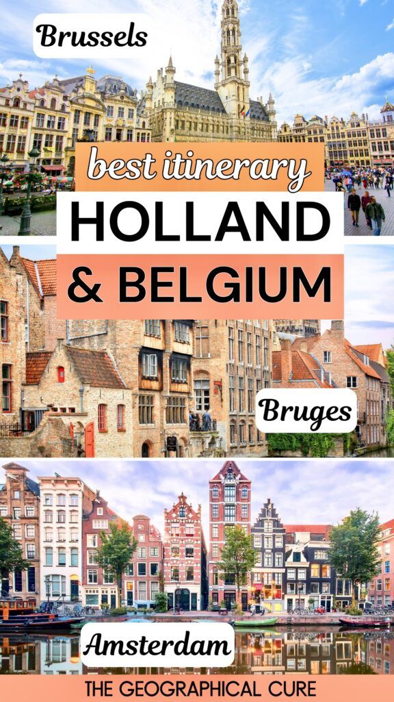 Pinterest pin graphic for 10 days in Belgium and Holland itinerary