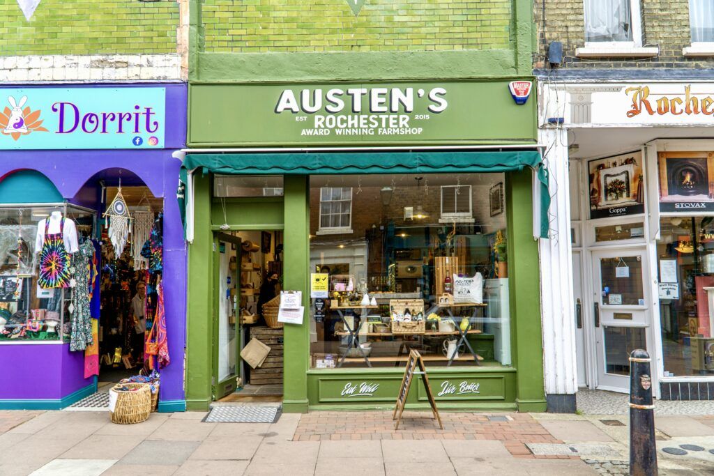 farm shop on High Street in Rochester