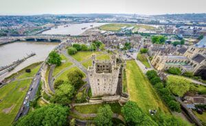 aerial view of the city of Rochester