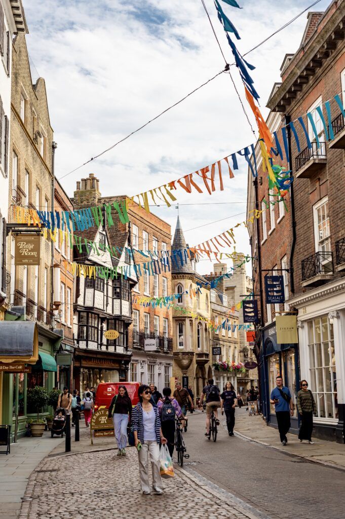 historic street in Cambridge