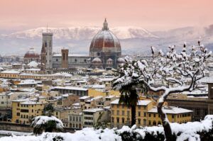 aerial view of the Duomo in Florence