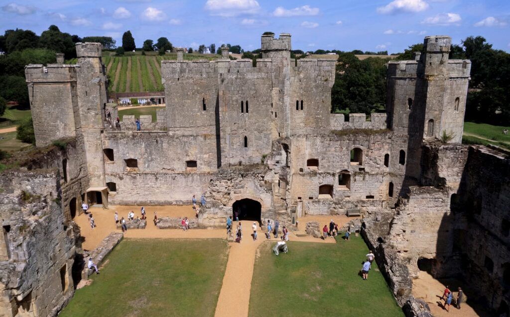 aerial view of the courtyard