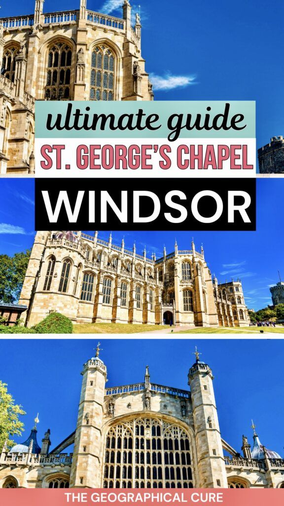 Pinterest pin graphic for guide to St. George's Chapel at Windsor Castle
