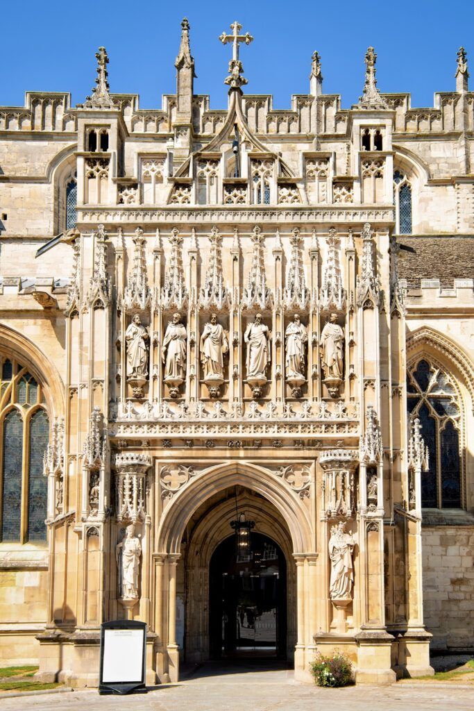 ornate south portal in Gothic style