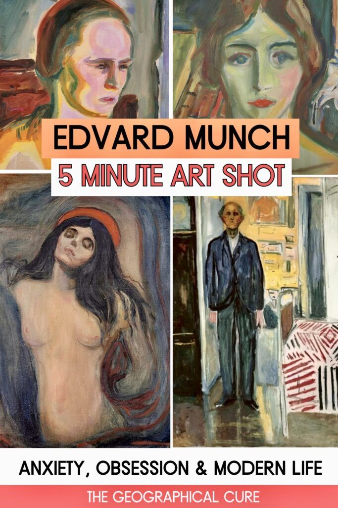 Pinterest pin graphic for Edvard Munch beyond The Scream
