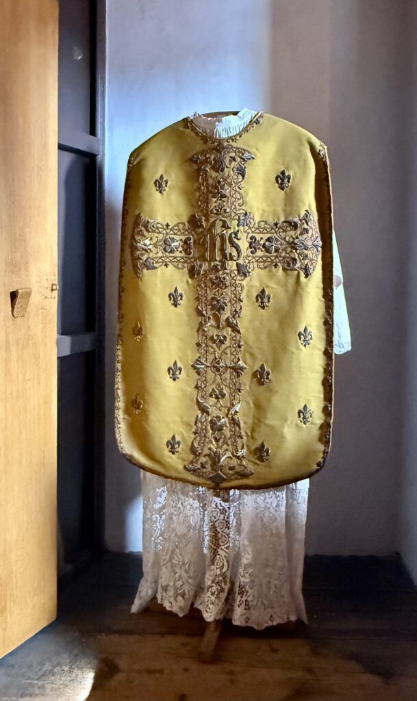 golden religious vestments