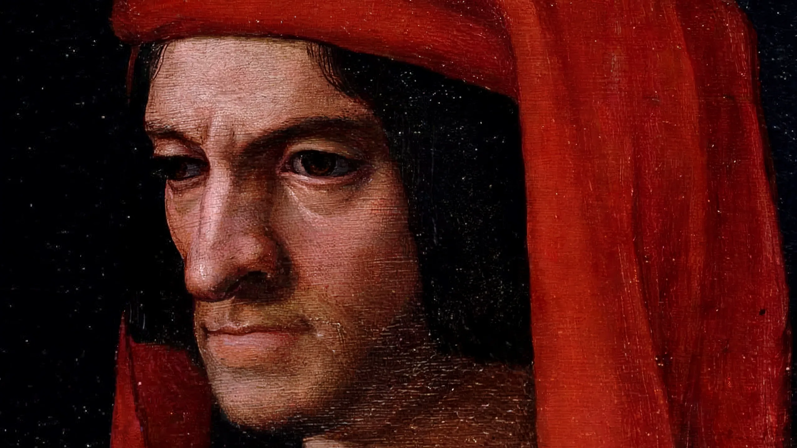 portrait of Lorenzo in his red cap