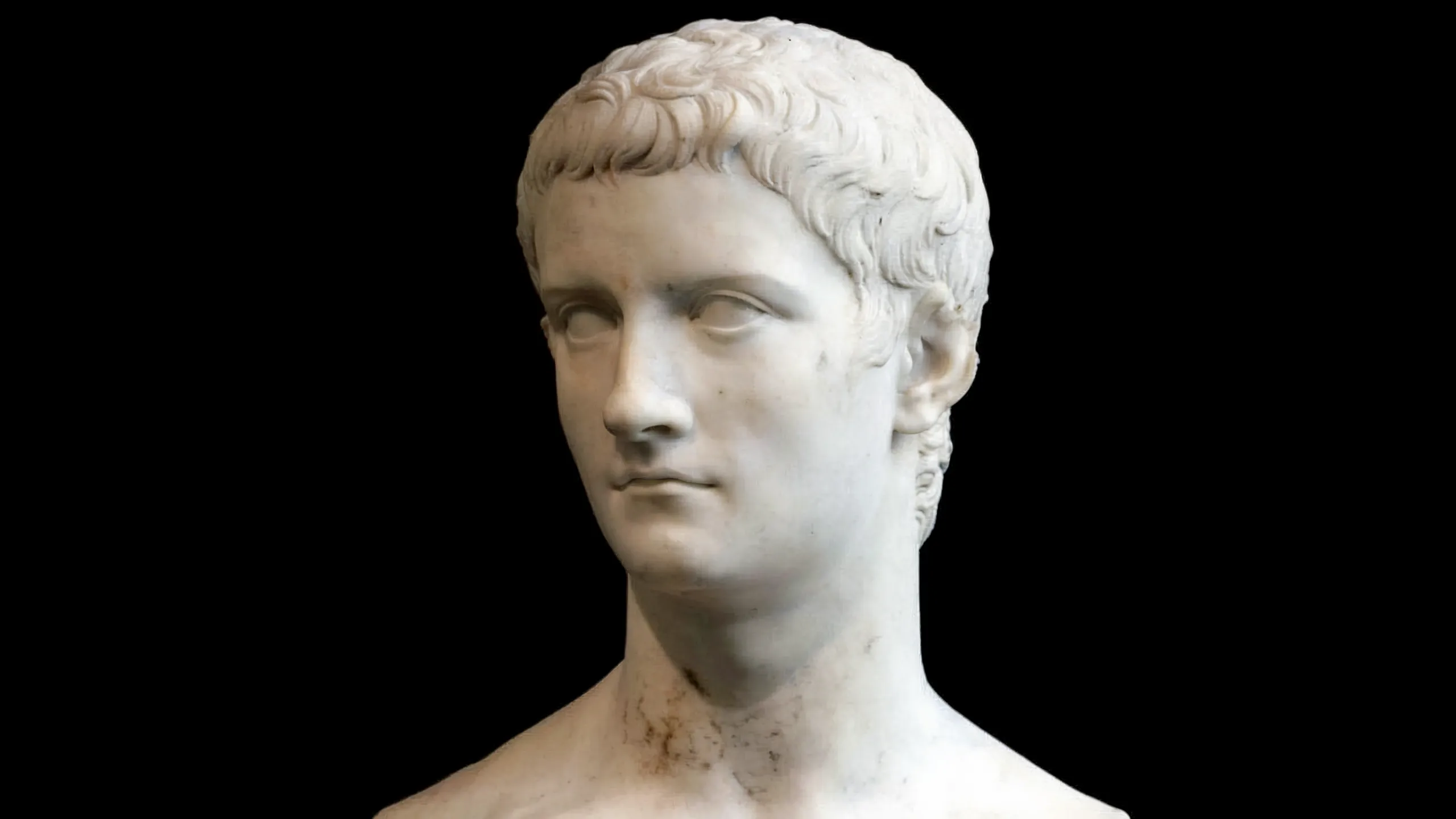 bust of Caligula at the Met Museum in NYC