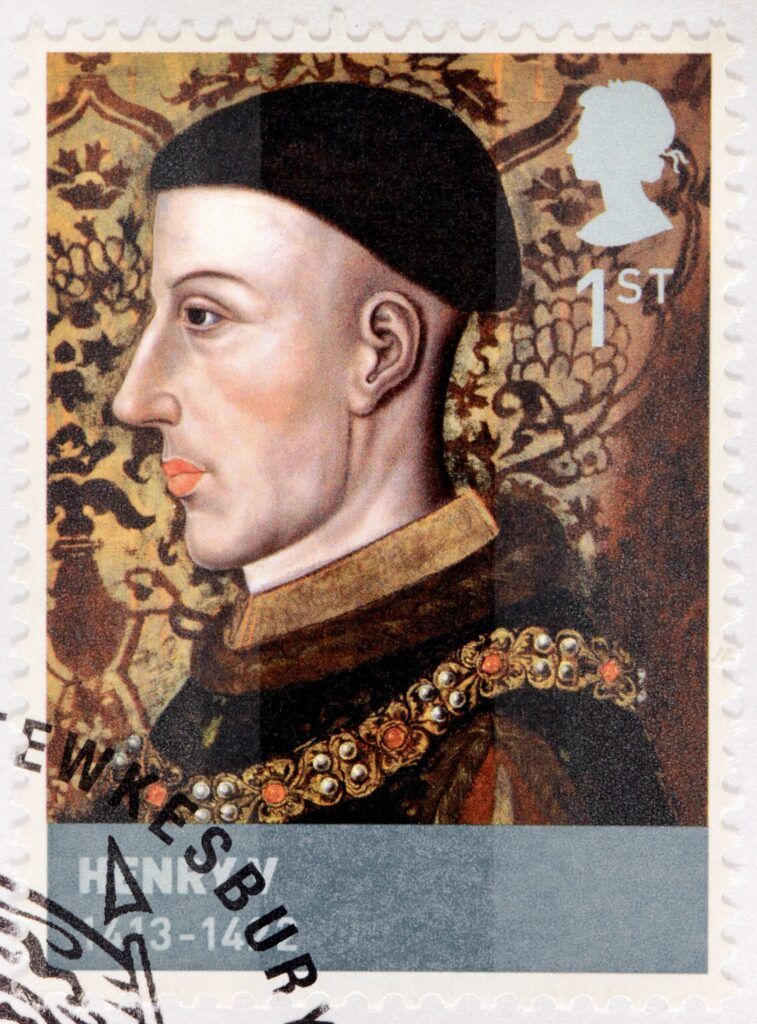 Henry V on a stamp