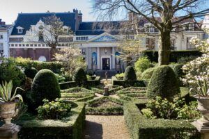 backyard and gardens