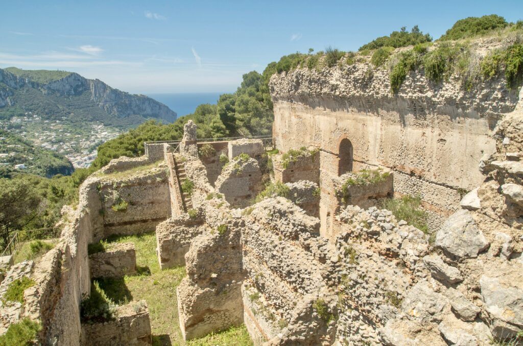 Ruins of Roman palace Villa Jovis