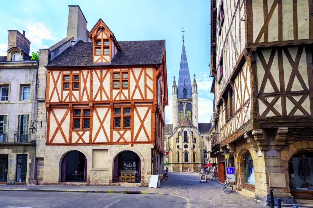 half timbered architecture in Dijon