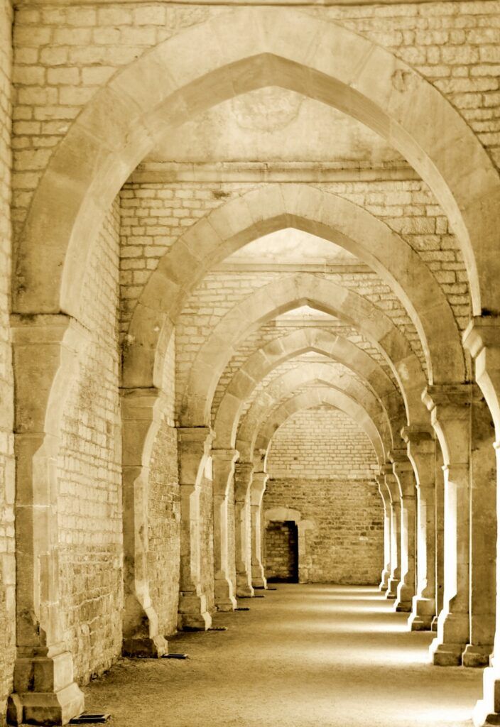 arches in the cloister