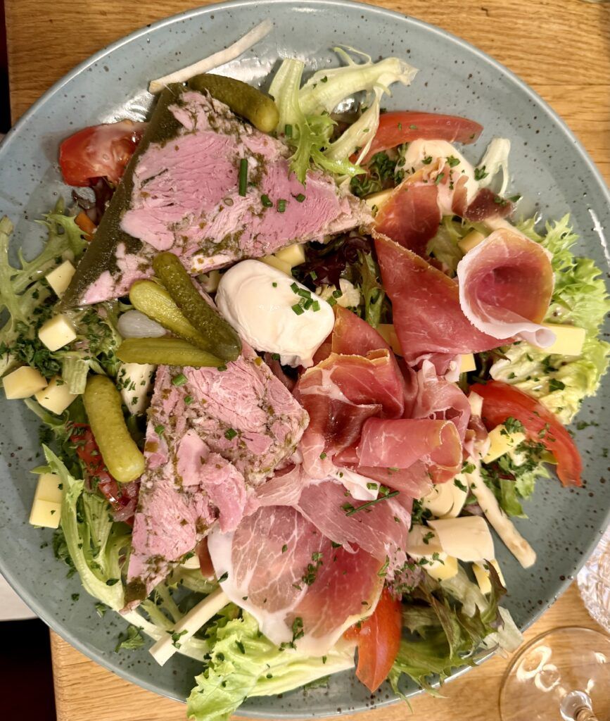 a traditional Burgundian salad