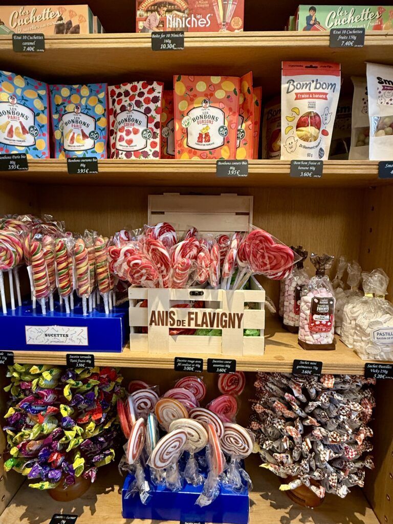 candies in the factory shop