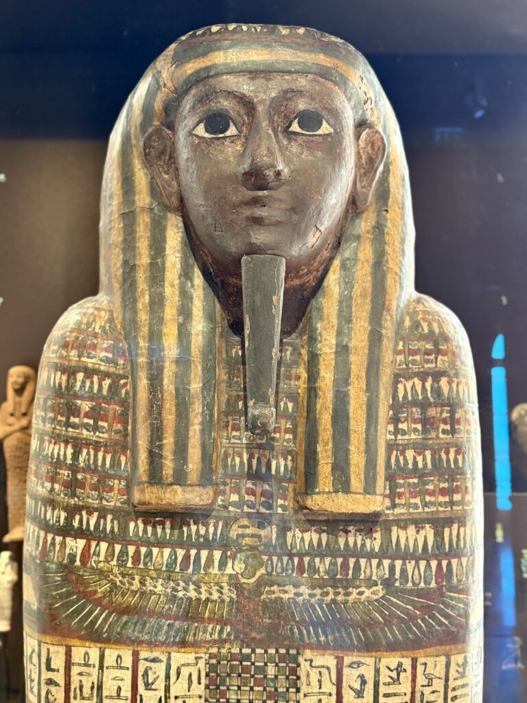 coffin of Egyptian mummy