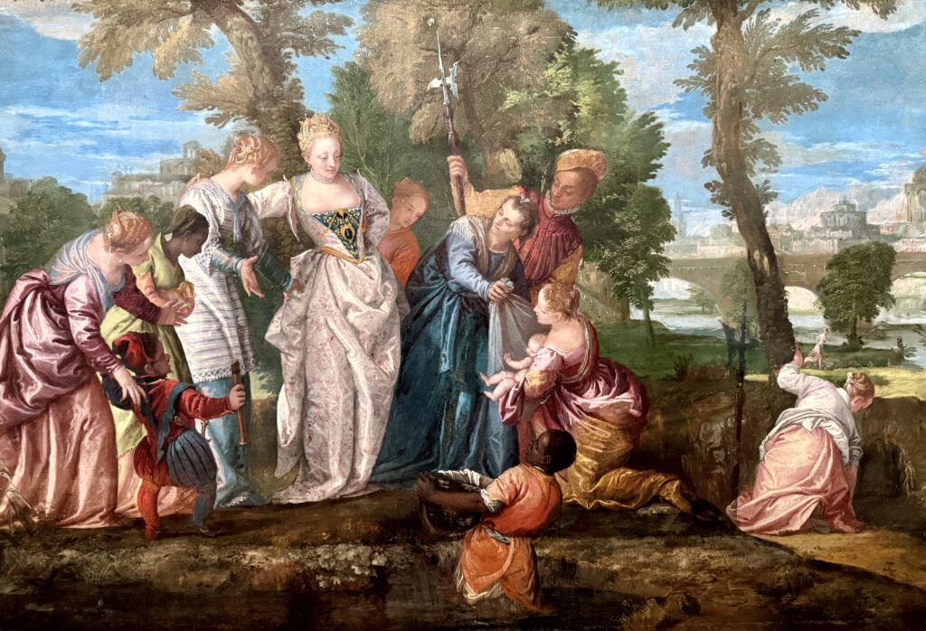 Veronese, The Finding of Moses, 1580 in hte Musee des Beaux Arts