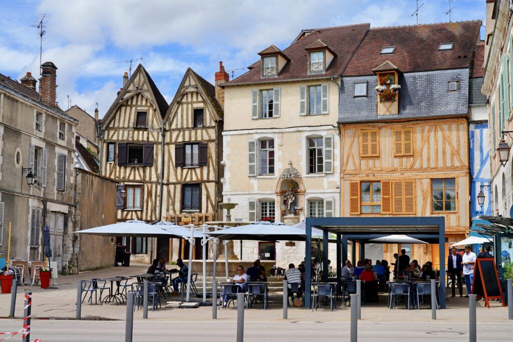 half-timbered architecture in Auxerre