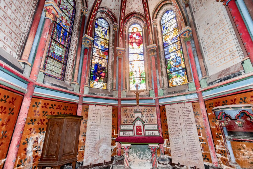 the vivid interior of the Lady Chapel