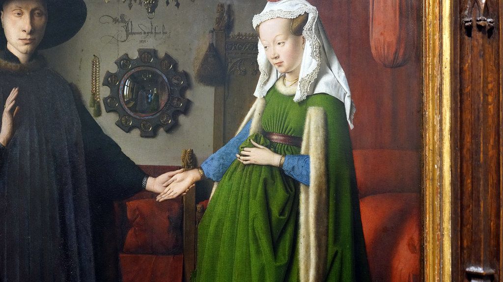 detail of the woman