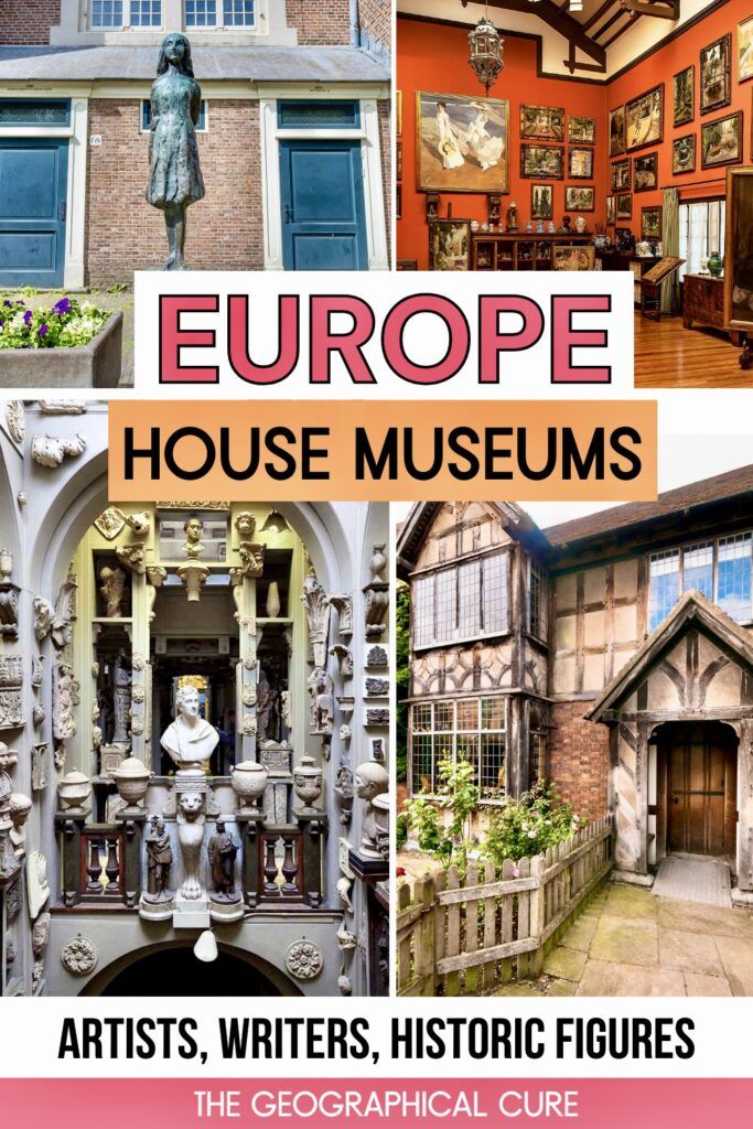 pin graphic showing house museums in Europe