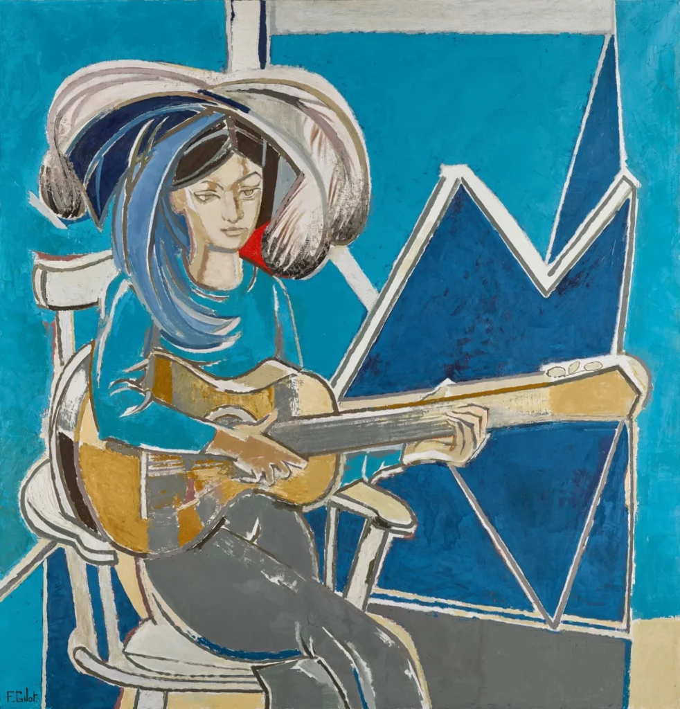 Gilot, Paloma with a Guitar, 1960