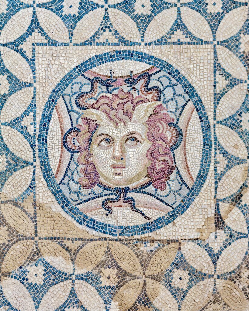 ancient Roman mosaic of Medusa