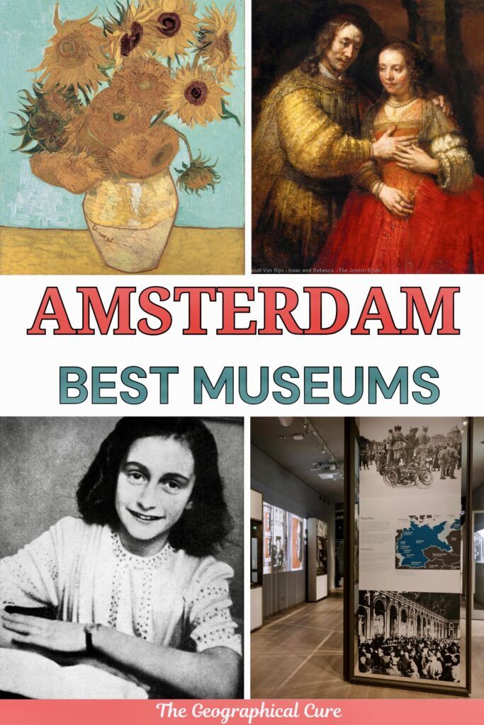 pin graphic for guide to the best museums in Amsterdam