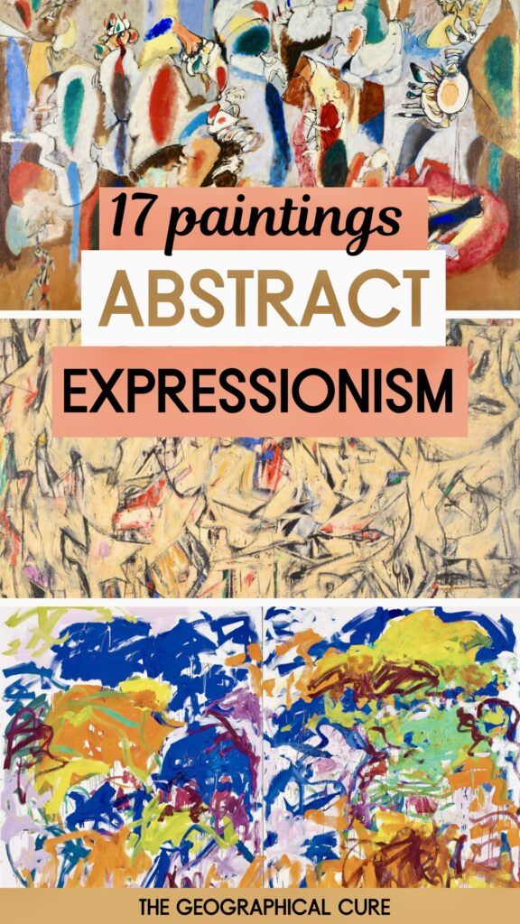 pin graphic for famous Abstract Expressionism paintings