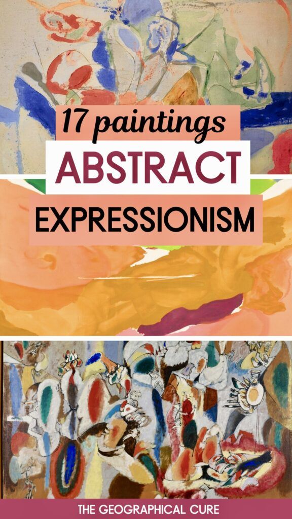 pin graphic for famous Abstract Expressionism paintings