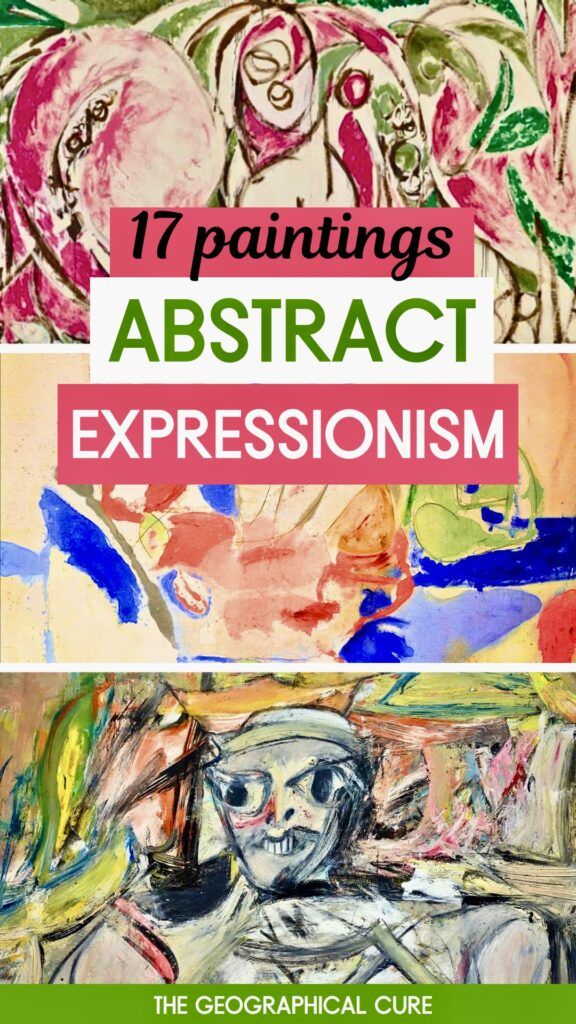 pin graphic for famous Abstract Expressionism paintings