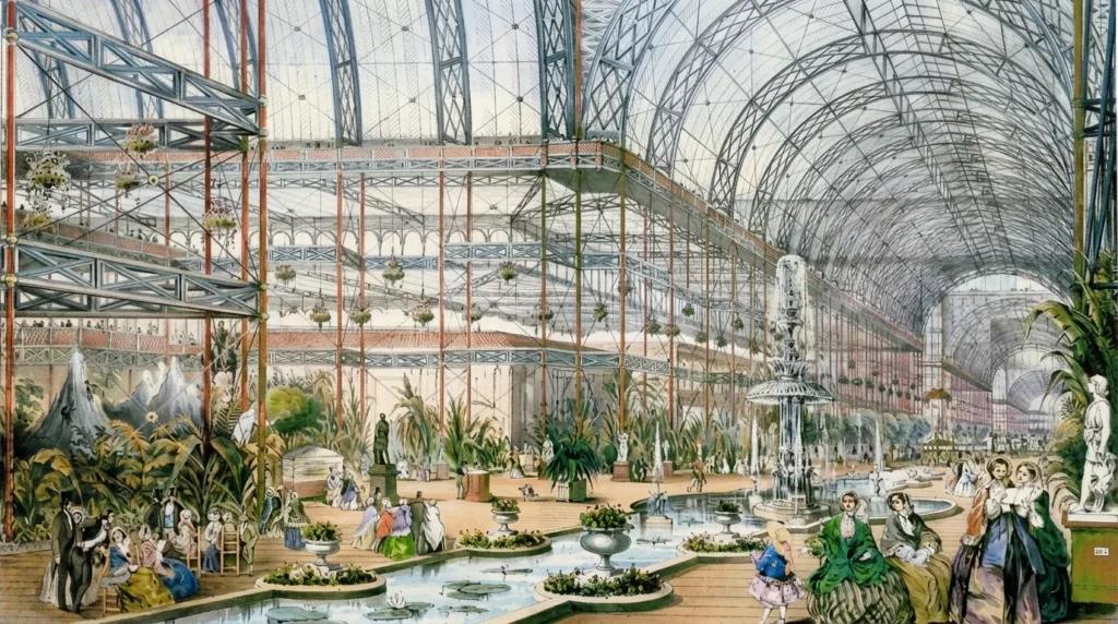 drawing of the Crystal Palace