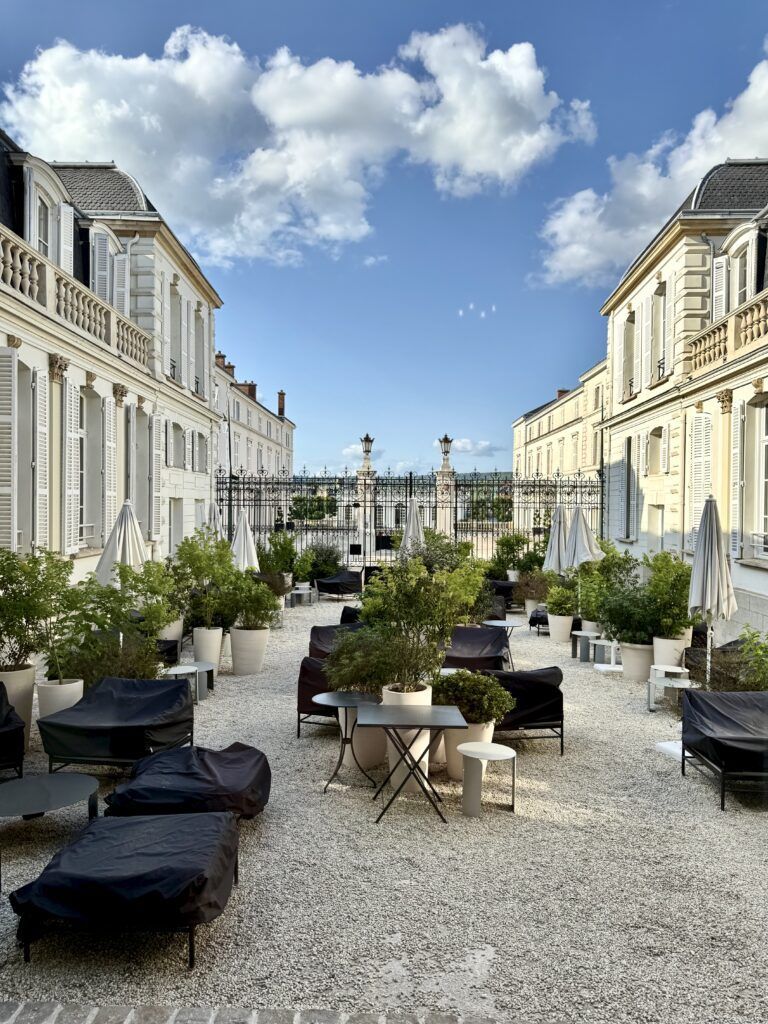 tasting area in the Moet & Chandon mansion