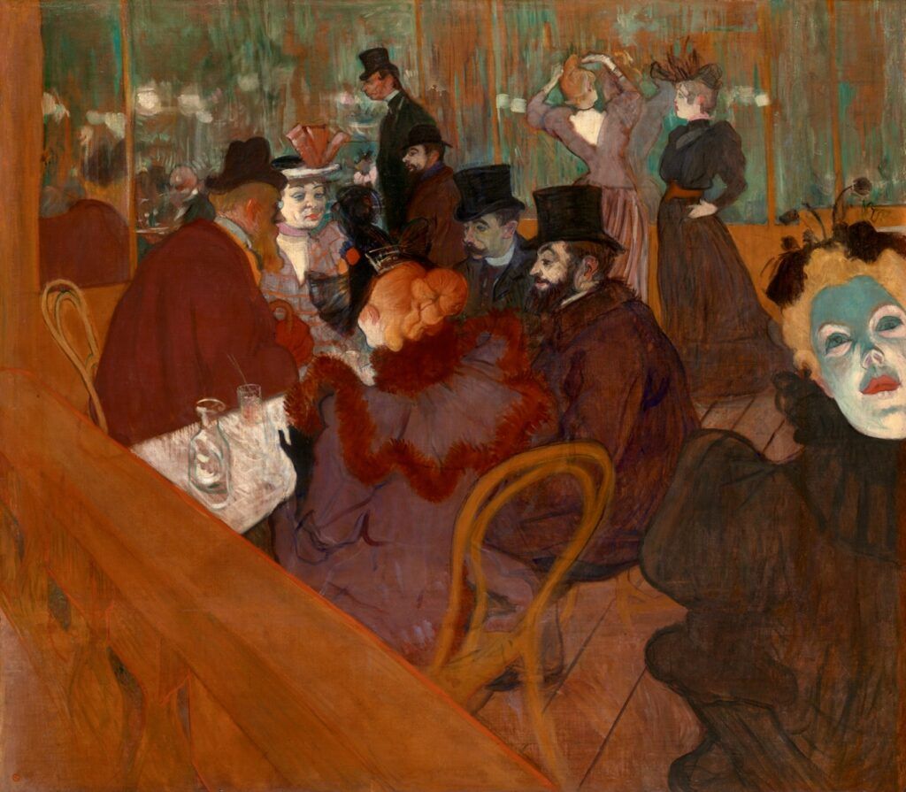Toulouse-Lautrec, At the Moulin Rouge, 1892-95