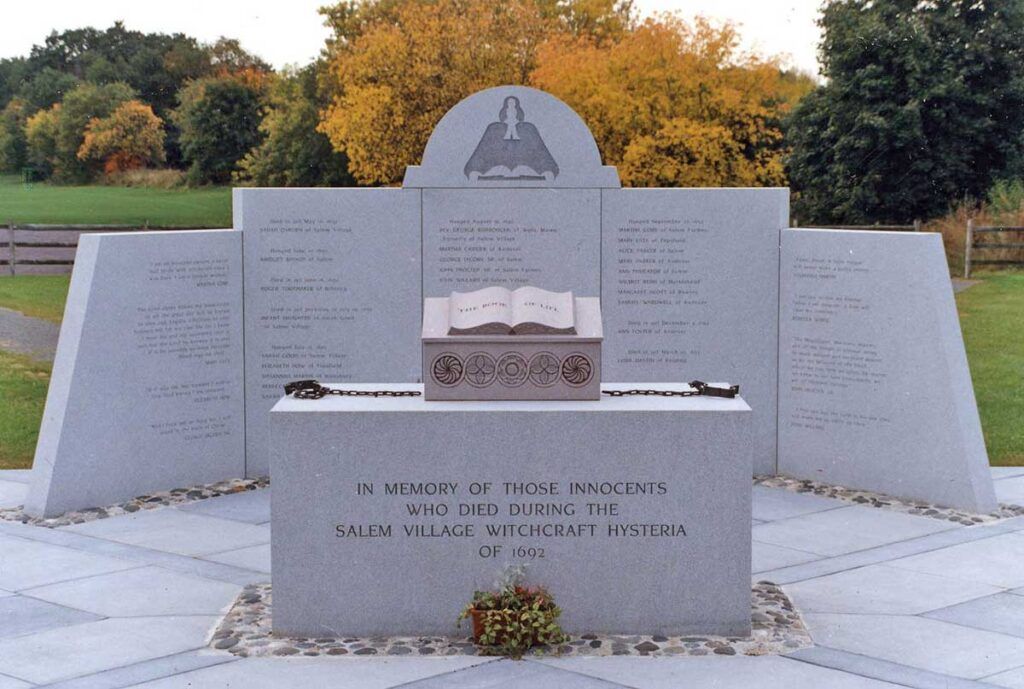 Salem Witch Trials granite memorial site 