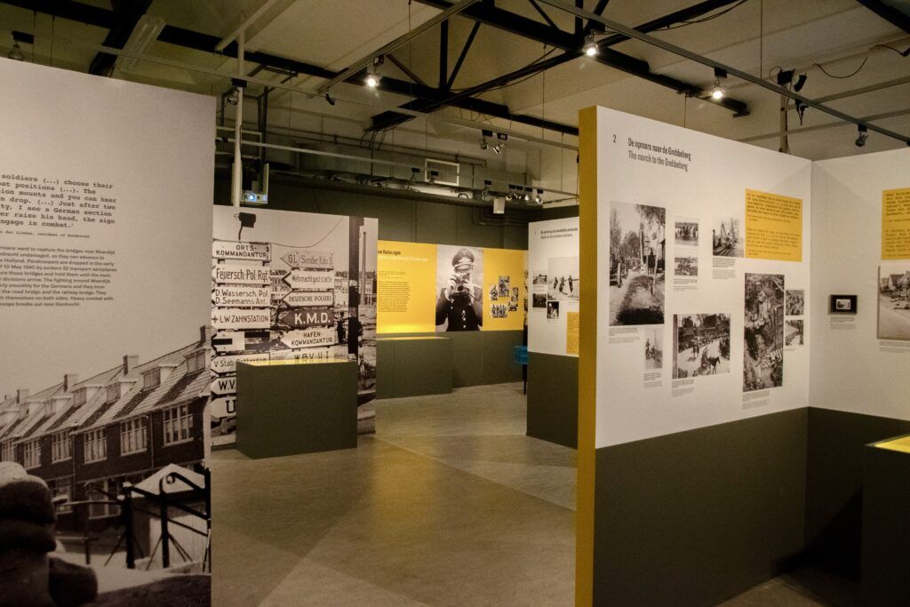 exhibition room at the Resistance Museum