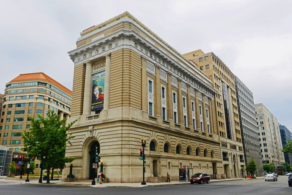 exterior facade of the National Museum of Women in the Arts 