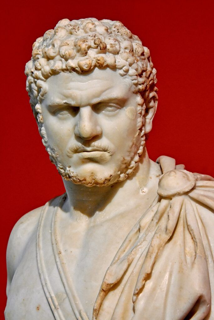MARBLE BUST OF CARACALLA