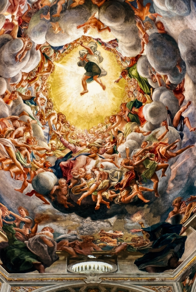 Correggio fresco in Parma Cathedral
