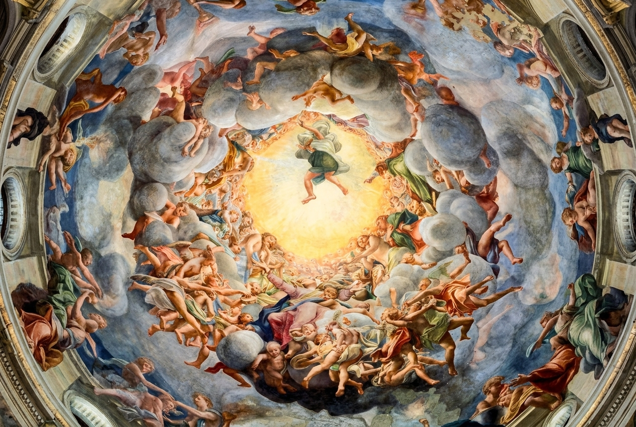 Correggio's Assumption of the Virgin fresco
