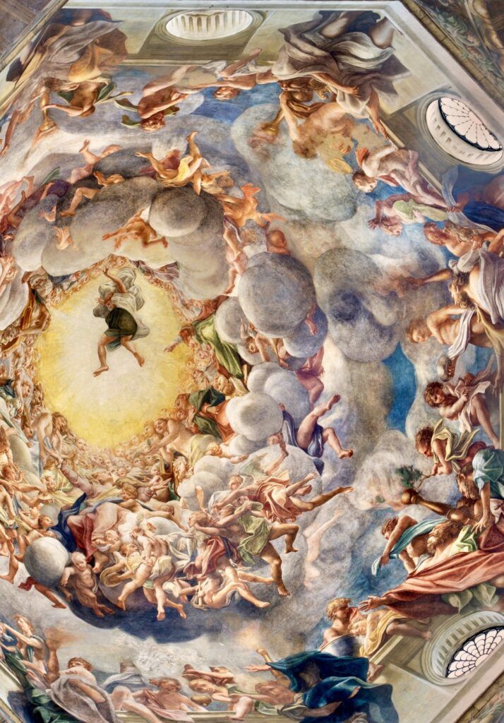 Correggio's dome fresco in parma Cathedral