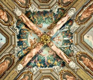 ceiling fresco in the nave