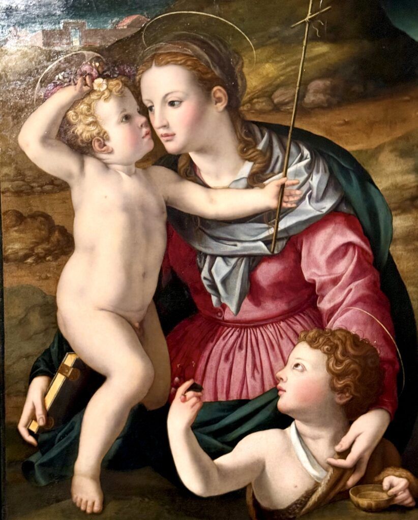 Bronzino, Madonna and Child with St. John the Baptist, 1540